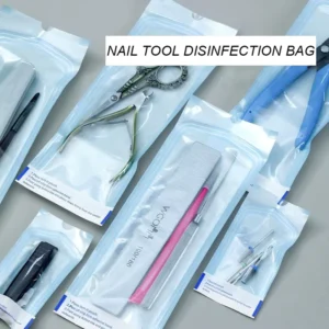 200Pcs Box Self Sealing Pouch Autoclave Sterilization Pouches Pocket Disinfection Bag Nail Art Salon Kraft Bag