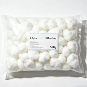 200pcs 3cm Cotton Balls Soft & Absorbent for Skin Cleaning and Daily Care