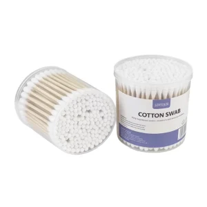 200pcs Boxed Double-ended Cotton Swabs Disposable Cotton Buds for Ear Cleaning Makeup Remover Household Use