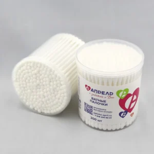 200pcs Disposable Medical Grade Plastic Cotton Swabs Eco-Friendly Ear Cleaning Cotton Buds for Personal Hygiene