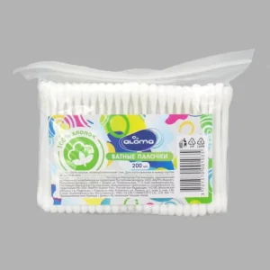 200pcs Disposable Plastic Cotton Two-Head Multifunctional Cotton Swabs for Ear Cleaning & Makeup Removal