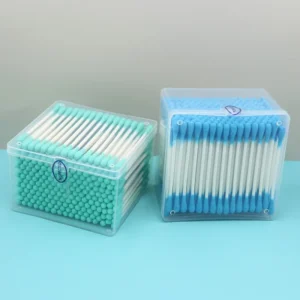 200pcs Eco-Friendly Biodegradable Paper Cotton Swabs 100% Natural Cotton Makeup Daily Cleaning Bulk Available