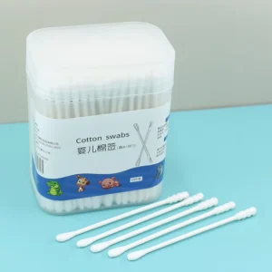 200pcs Eco Friendly Biodegradable Paper Cotton Swabs 100% Natural Cotton Makeup Daily Cleaning Bulk Available
