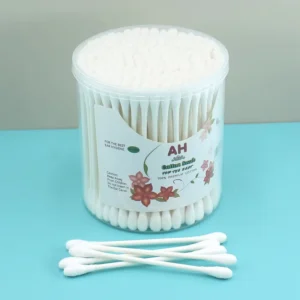 200pcs Eco Friendly Paper Cotton Swabs Double Tips Biodegradable Ear Cleaning Makeup Removal Custom Logo Available