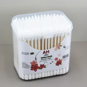 200pcs Eco-Friendly Paper Cotton Swabs Double Tips Biodegradable Ear Cleaning Makeup Removal Custom Logo Available