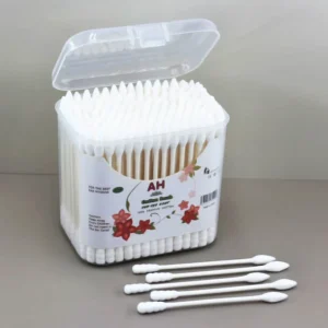 200pcs Eco Friendly Paper Cotton Swabs Double Tips Biodegradable Ear Cleaning Makeup Removal Custom Logo Available