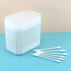 200pcs Eco Friendly Paper Cotton Swabs Double Tips Biodegradable Ear Cleaning Makeup Removal Custom Logo Available