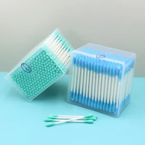 200pcs Eco-friendly Cotton Swabs with Double-ended 100% Pure Cotton Paper Sticks for Ear Hygiene Beauty & Cosmetic Applications