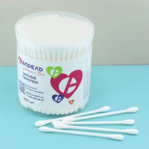 200pcs Factory Hot Selling Two Head Cotton Swabs Disposable OEM Brand Customize Logo Ear Cleaning and Makeup Tool Cotton Buds