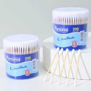 200pcs High Quality Bamboo Cotton Swabs Disposable Double Head Cotton Buds for Baby Ear Care