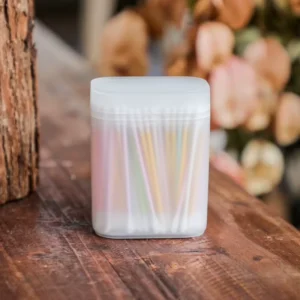 200psc Eco friendly Paper Stick Baby Care Colorful Small Size Navel Cleaning Cotton Ear Buds Home & Travel Use
