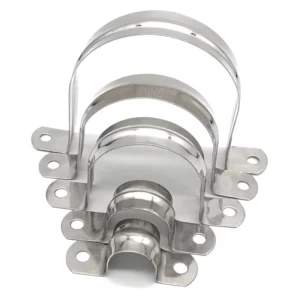 201 304 Stainless Steel Saddle Hose Clamps Zinc Finish for Cable Fixing Metric System OEM Customization for Projects