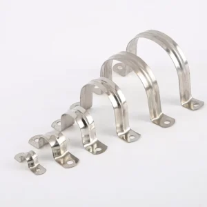 201 304 Stainless Steel U Shaped Clip Buckle Saddle Card Riding Horse OHM Pipe Clamp Water Line Clamp Metric Measurement System
