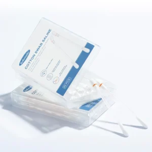 20Pcs a Box Factory OEM Manufacture Cotton Swab Saline Cleaning Cosmetic