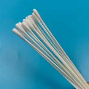 20cm Long PP Stick Solvents Applying Lint Free Cotton Bud Laboratory Use Cotton Swab Qtips for Microbiology