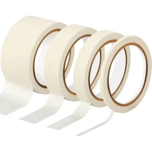 20mm/30mm White Basic Masking Tape for Painting Easy Tear Removable Painters Tape Crepe Paper Masking Tape