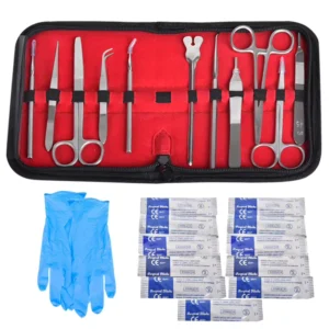 22 piece Set Biological Anatomy Kit Surgical Suturing Training Instrument Pack Wound Practice Set Surgical Training Tools
