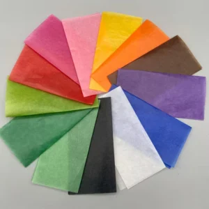 22g DIY Flower Packaging Tissue Paper Customized Print Colored Wax Paper for Food