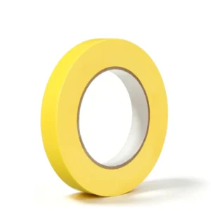 244 Yellow Masking Tape 1200mm x 50m High Temp Heat Resistant Crepe Paper Painter’s Tape No Residue Single Sided 1 Roll
