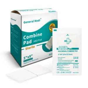 25 Count Sterile Abdominal ABD Combine Pads Individually Wrapped Abdominal Pads First Aid Pads Absorbent Thick