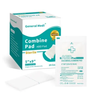 25 Pack 5×9 Sterile Abdominal ABD Combine Pads X Ray Absorbent Medical Gauze Pad