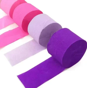 250cm 10/15/25/50cm Colored Crepe Paper Roll Origami Crinkled Crepe Paper Flower Gift Craft Wrapping Wedding Party Decoration