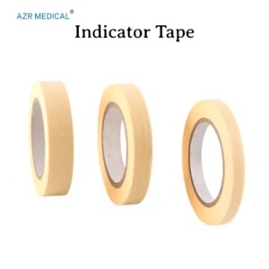 25mm*50m Medical Food Grade Color Change STEAM Sterilization Indicator Tape ISO9001 Certified Pharmacy Laboratory Equipment 36