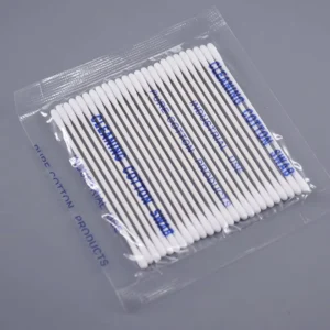 25pcs bag BB012 Industry Double Round Head Paper Stick Cotton Swab for Cleaning Lens