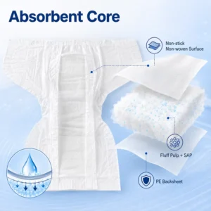 260mm*290mm Wingless Non-stick Non-woven Urine Pad Inkontinenzeinlagen Fuer Maenner