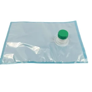 2L Clear Aseptic Hot Filling Oil Bag with Valve Gravure Printing PA/PE+PE Material