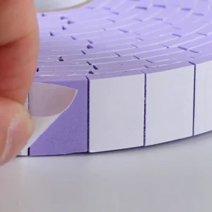 2mm Hot Melt Colored Double Sided Squares Roll Acrylic Pressure Sensitive Masking EVA Foam Tape