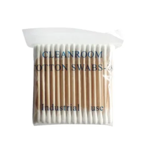 3” 75mm Industrial Double Round Head Ended Wooden Stick Cleaning Cotton Buds Swabs