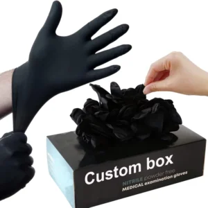 3 Mil Disposable Nitrile Powder Free Safety Gloves for Tattoo Beauty Salon Food Service General Use