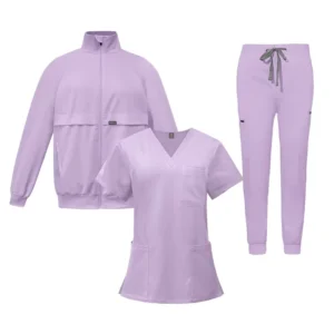3 Piece Medical Scrubs Uniform Breathable Clothing for Nurses Plus Size Pharmacy Suit for Hospitals