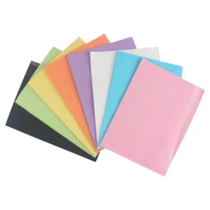 3 Ply Disposable Dental Bibs Colorful Medical Bed Pads for Dental Medical Procedures