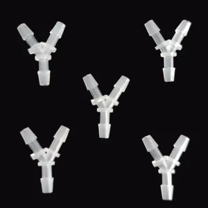 3-Way Air Hose Barb Y Branch Connector Polypropylene Plastic Pipe Fitting