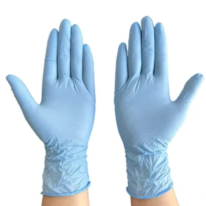 3.5g Disposable Blue Nitrile Examination Gloves Powder Free Latex Food Safe Textured Fingertips Protective Work Gloves