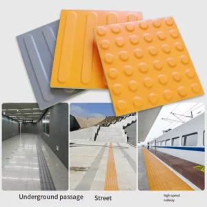 300*300mm Blind PVC Tactile Paving Tile Plastic Tactile Indicator Strip
