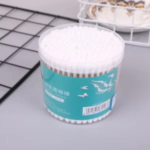 300 Large Round Box Cotton Swabs Double ended Cotton Swabs and Small Box Sanitary Cotton Swabs