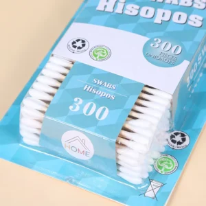 300 PCS Disposable Sterile Wood Stick Cotton Swabs Permanent Makeup Supplies Sterile Cotton Swabs