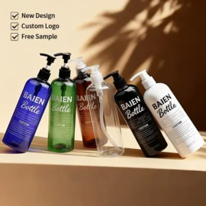 300ml 500ml Liquid Soap Facial Cleanser Packaging Dispenser Plastic Pump PET Hand Wash Clear Black White Pump Bottle
