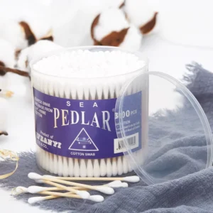 300pcs Eco-Friendly Biodegradable Bamboo Cotton Swabs 100% Natural Cotton Makeup Daily Cleaning Bulk