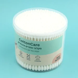 300pcs High Quality Cotton Swabs Disposable Double Head Cotton Buds in Clear Baby Ear Care Daily Cleaning