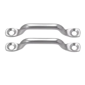 304 316 Stainless Steel Hook Hump Bow shaped Small Handle Pull Line Clamp Fixed Cable Guide Rope Buckle Finish None