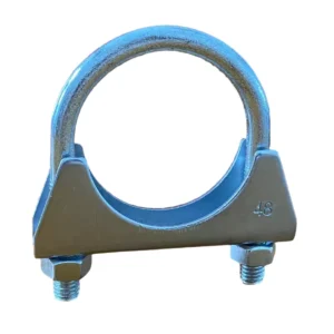 304 Stainless Steel Down Pipe U Bolt Exhaust Pipe Clamp with Saddle type Substrate Hose Clamps