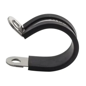 304 Stainless Steel Rubber Lined P Clips R type Cable Mounting Hose Pipe Clamp Hose Fixed Clamp Pipe Bracket Small Clamp