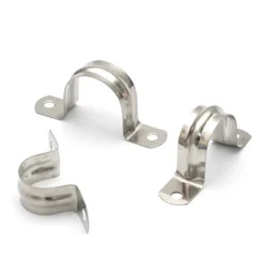 304 Stainless Steel Saddle Clamp U Shaped Pipe Strap Heavy Duty Tube Mounting Bracket for Water Pipe Fixing 5mm-200mm