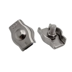 304 Stainless Steel Single Bolt Wire Rope Clip Heavy Duty Cable Clamp for Marine & Rigging Applications