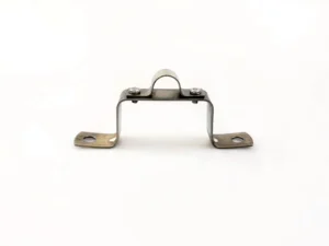 304 Stainless Steel Single Pipe Saddle 16mm Metric Wall Mounted Heavy Duty 1.2mm OEM Customizable 3 Year Warranty Plain