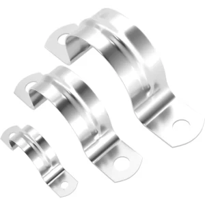 304 Stainless Steel U Shaped Two Hole Tension Saddle Clamps 5mm 200mm Tube Pipe Strap Clip OEM Customizable Metric Measurement